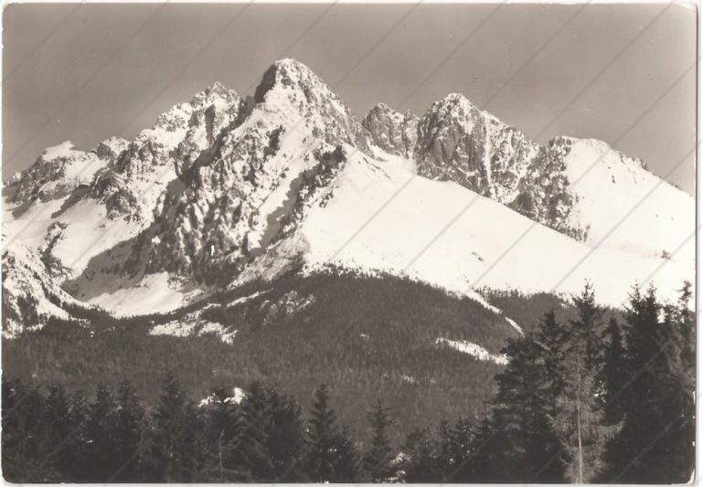 Baranie Rohy, Pyšný štít, Lomnický a Kežmarský štít – VPL – cca 1965