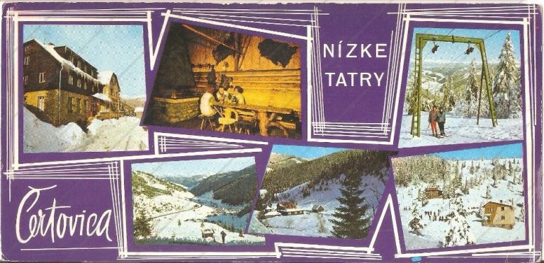 Čertovica (Nízke Tatry) – Press Foto Bratislava – prešla poštou, so známkami, 1973