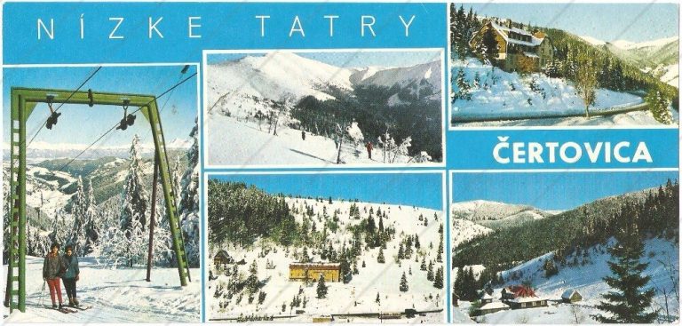 Čertovica (Nízke Tatry) – Press Foto Bratislava – prešla poštou, so známkou, 1976