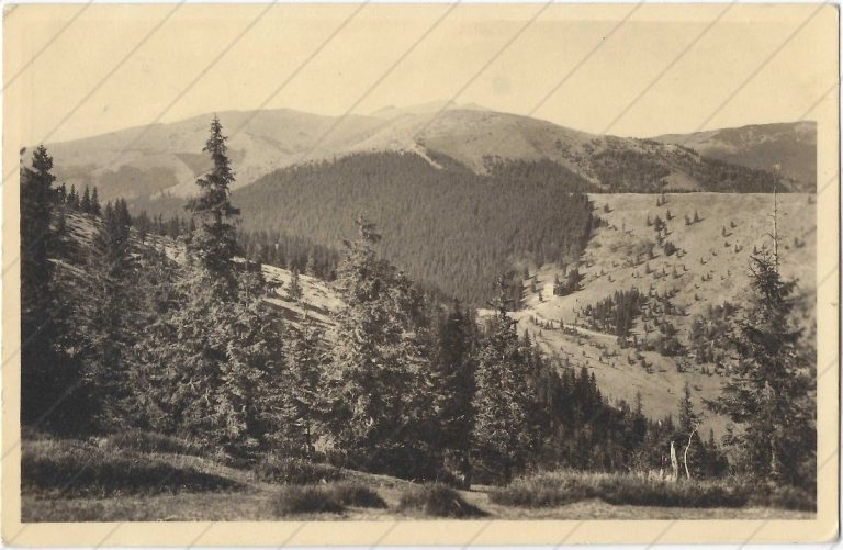 Čertovica, Rovienky v pozadí (asi 1947, Slovakotour)
