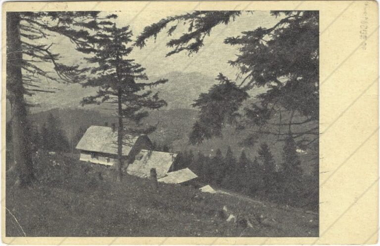Chata Erika (1940; Wiko Litografia) s pečiatkou MKE a