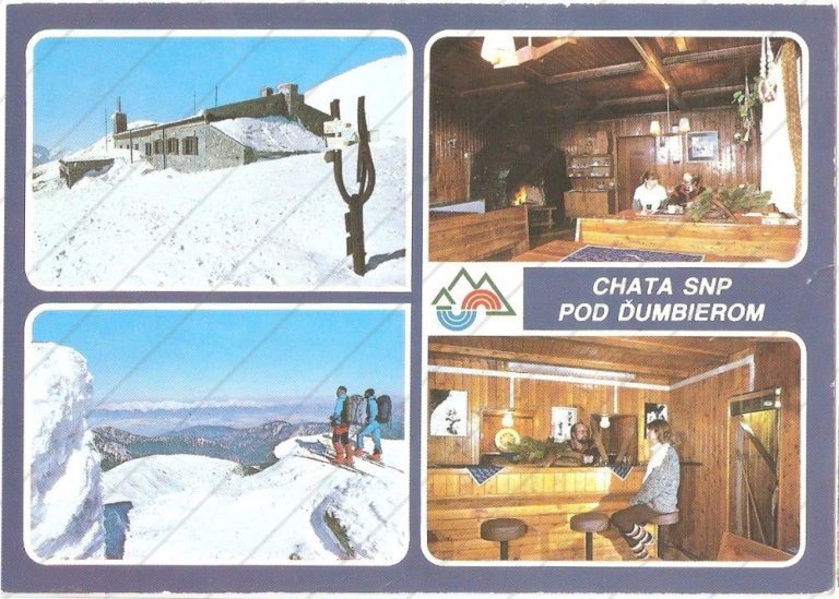 Chata SNP, Nízke Tatry – Press Foto Bratislava – čistá, s pečiatkou chaty