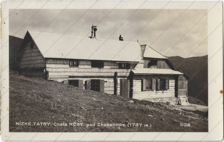Chata pod Chabencom (1938; Ústredné učiteľské kníhkupectvo v Banskej Bystrici.)