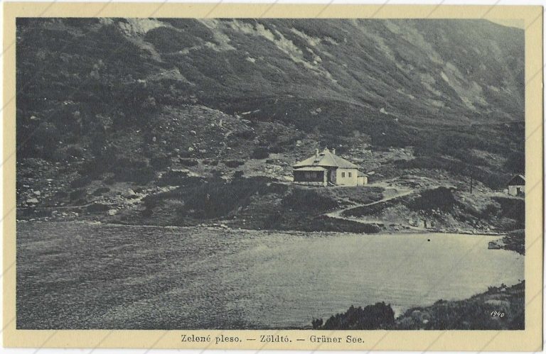 Chata pri Zelenom plese – Turistik und alpinismus (1924)