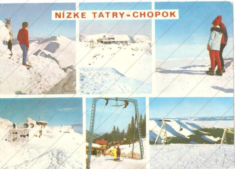 Chopok, Nízke Tatry – Press Foto Bratislava – prešla poštou, so známkou