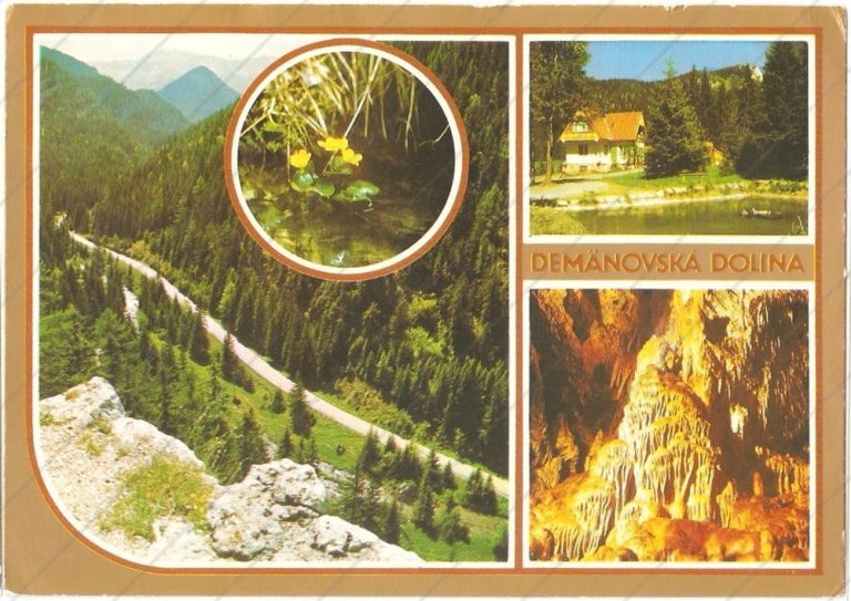 Demänovská dolina Nízke Tatry, Press Foto Bratislava, prešla poštou, so známkou