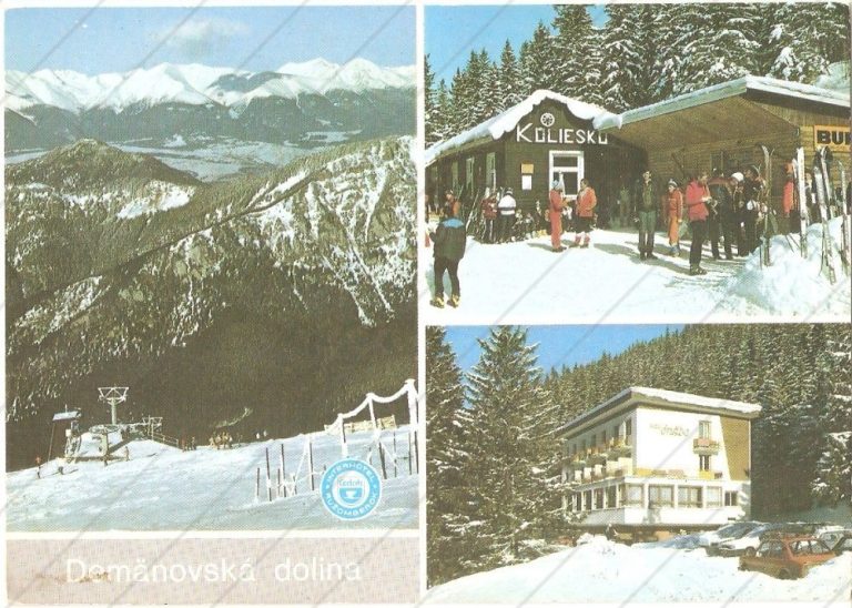 Demänovská dolina, Nízke Tatry – Press Foto Bratislava, prešla poštou, so známkou