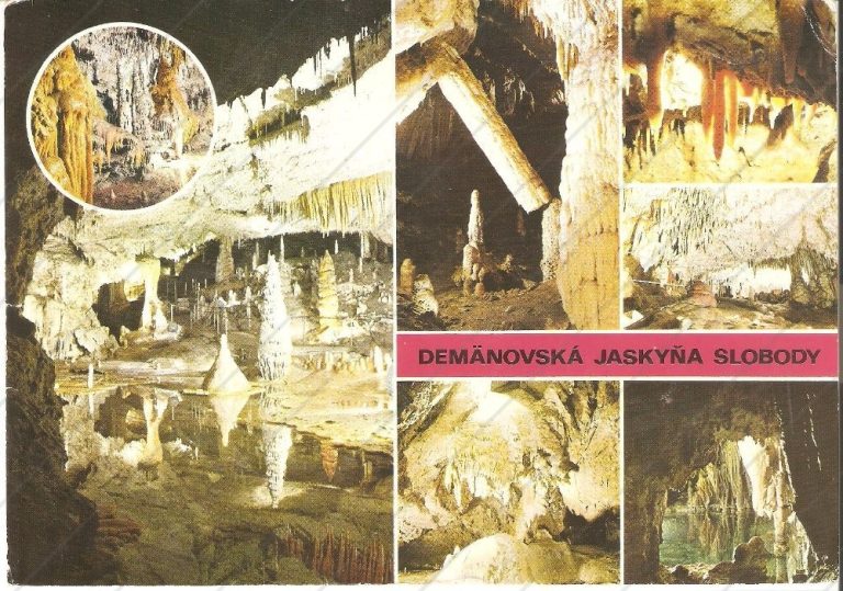 Demänovská jaskyňa Press Foto – prešla poštou, so známkou