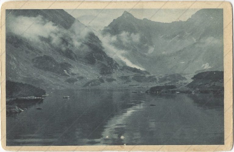 Dolné Temnosmrečínske pleso, v pozadí Čubrina (1921; Chytil)