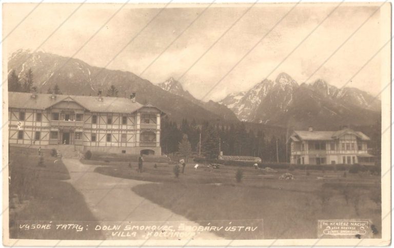 Dolný Smokovec (Šrobárov ústav a Villa Kollárová; 1933) – Bányász Gejza – Starý Smokovec