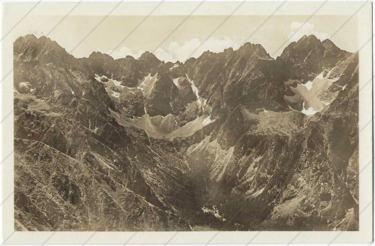 Gerlach, Batizovský štít, Končistá, Zlobivá, Ganek (cca 1940; Kriváň s.r.o.)