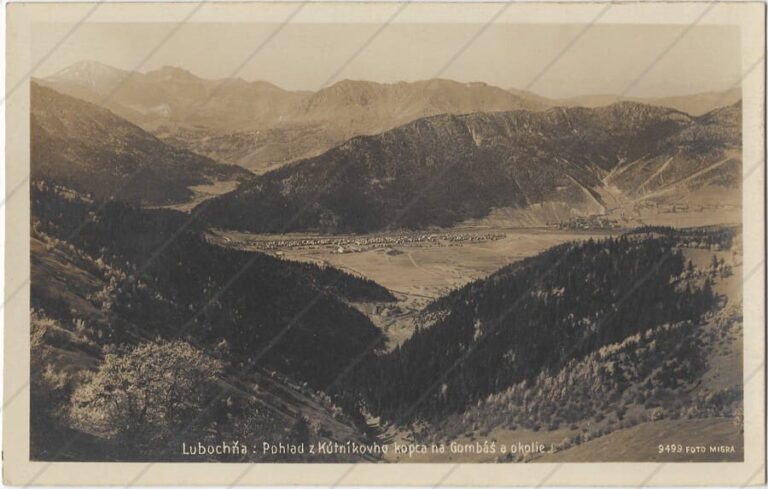 Gombáš, Hubová z Kútnikovho kopca (1930 40; Foto Migra) a