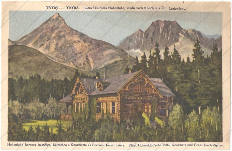 Hohenloheho vila vo Vyšných Hágoch (1921) – Földeš Samuel – Prešov, Komárno
