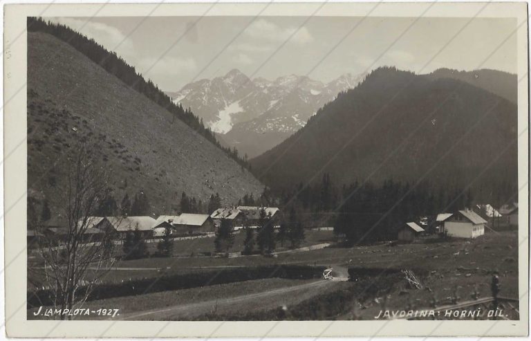 Javorina (1927) – Lamplota Jan, Tatr. Lomnica