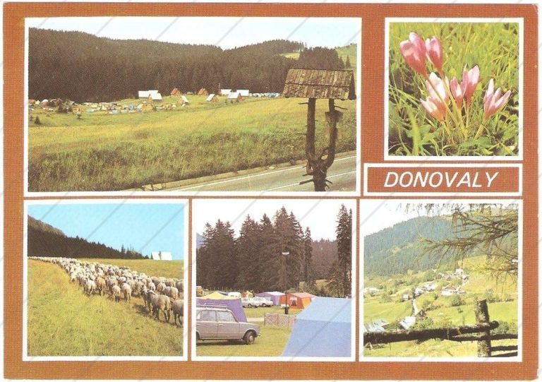 Kemping Donovaly, Nízke Tatry – Pravda – cca 1985, čistá