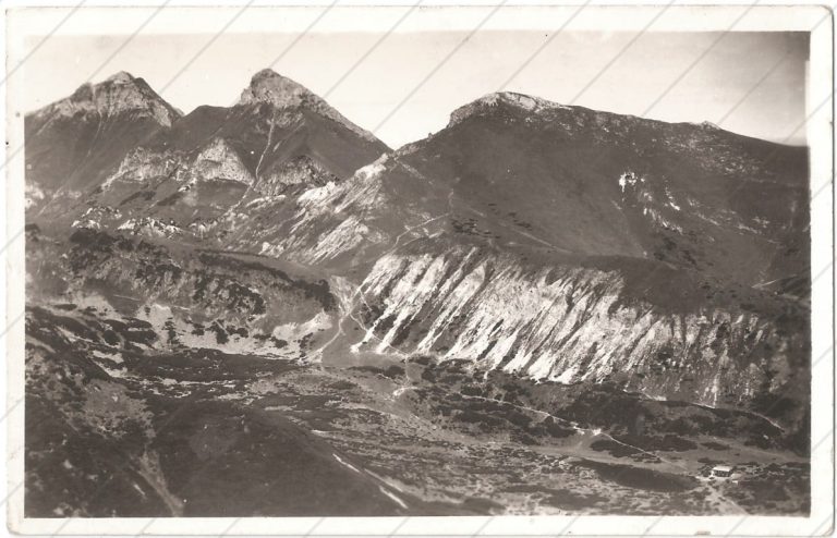 Kežmarská chata, pohľad z Veľkej Svištovky – Korman Ján, Tatranská Lomnica (1946-48)