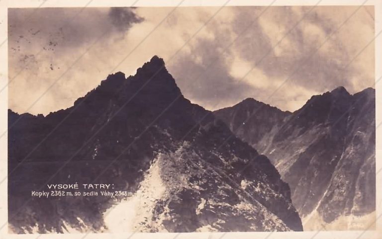 Kopky zo sedla Váhy (1924) – Ossko Ján – Štrbské Pleso