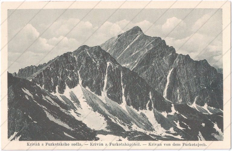 Kriváň (1920-31) – Turistik und Alpinismus – Kežmarok