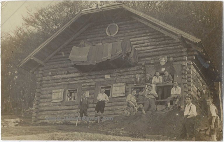 Lamošova útulňa (fotopohladnica cca 1926)