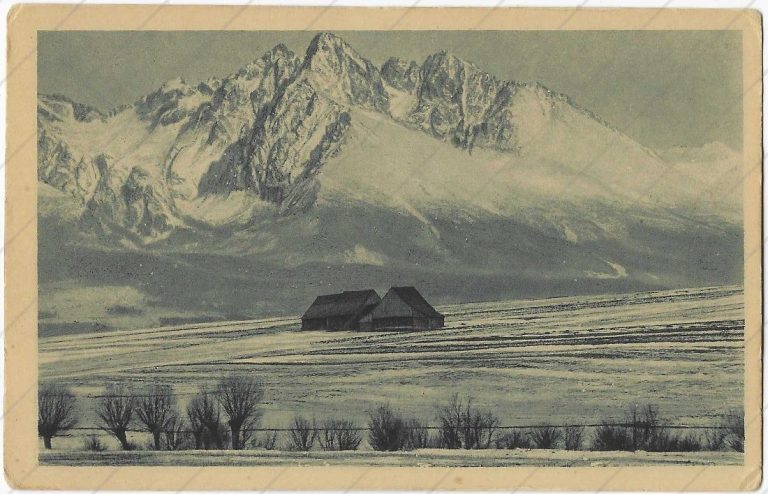 Lomnický štít z Popradu (1923) – Chytil
