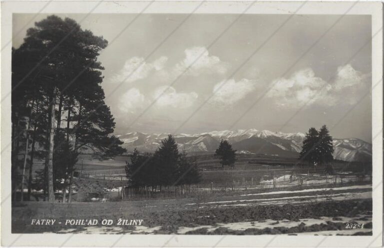 Malá Fatra zo Žiliny (1932; Pavel Osuský, papiernictvo, Žilina, Finančnypalac.) a