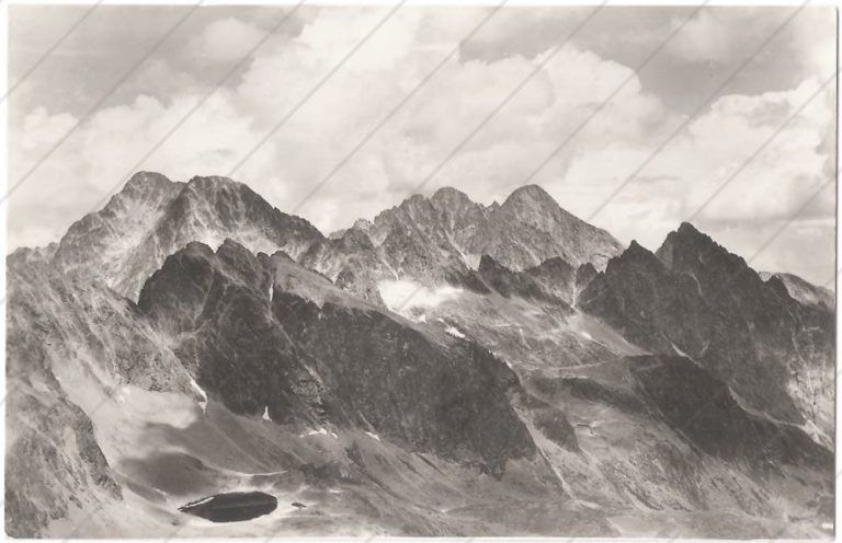 Malý Javorový štít, Ľadový štít, Pyšný, Lomnický, Vychodná Vysoká, Tatran – cca 1950
