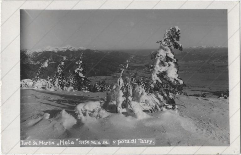 Martinské hole, asi z Krížavy (cca 1935; neznámy) a