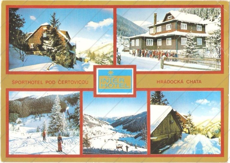 Nízke Tatry, Športhotel pod Čertovicou a Hrádocká chata, Press Foto Bratislava, 1977