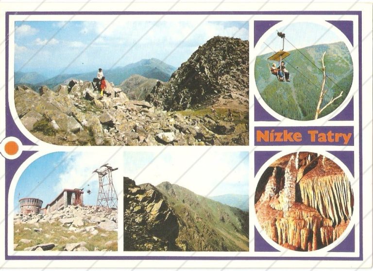 Nízke Tatry koláž, Press Foto Bratislava – prešla poštou – so známkou