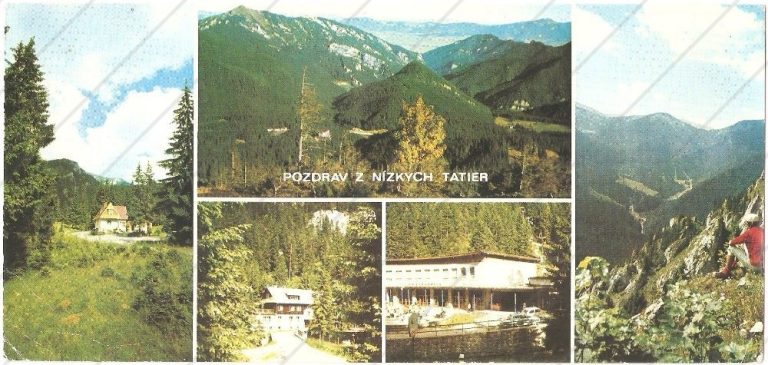 Nízke Tatry koláž – foto Fogel, Tesák, Chrenko, Podhradkský, Blažek, Press Foto Bratislava – prešla poštou, so známkou