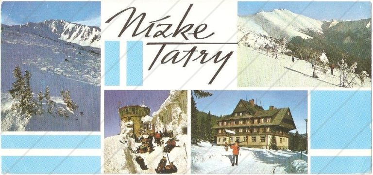 Nízke Tatry – koláž – Press Foto Bratislava – prešla poštou, so známkou