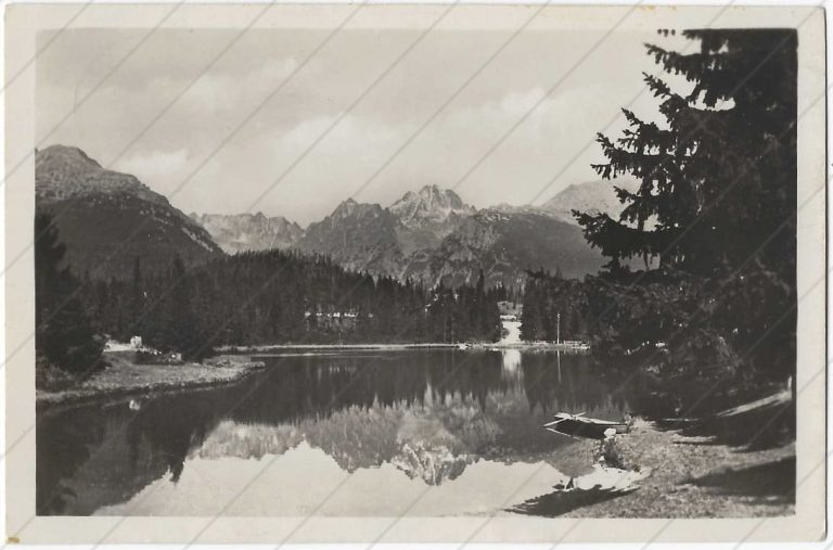 Nové Štrbské Pleso, výhľad z hotelu Móry (Nedobrý; 1942-43)
