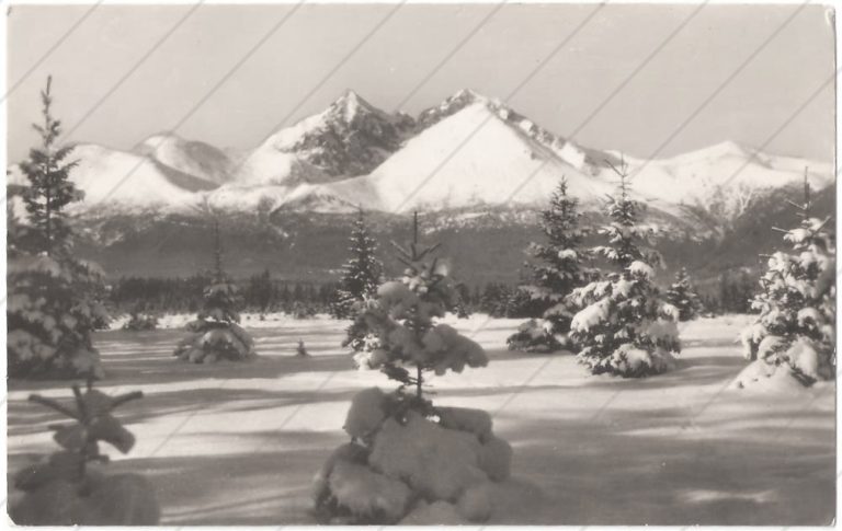 Panoráma Lomnického štítu – Tatran – cca 1950