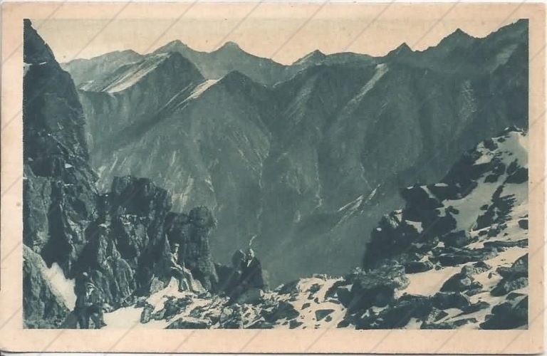 Panoráma Tatier z Rysov (1923-25) – Legionárska tržnica – Tatranská Lomnica