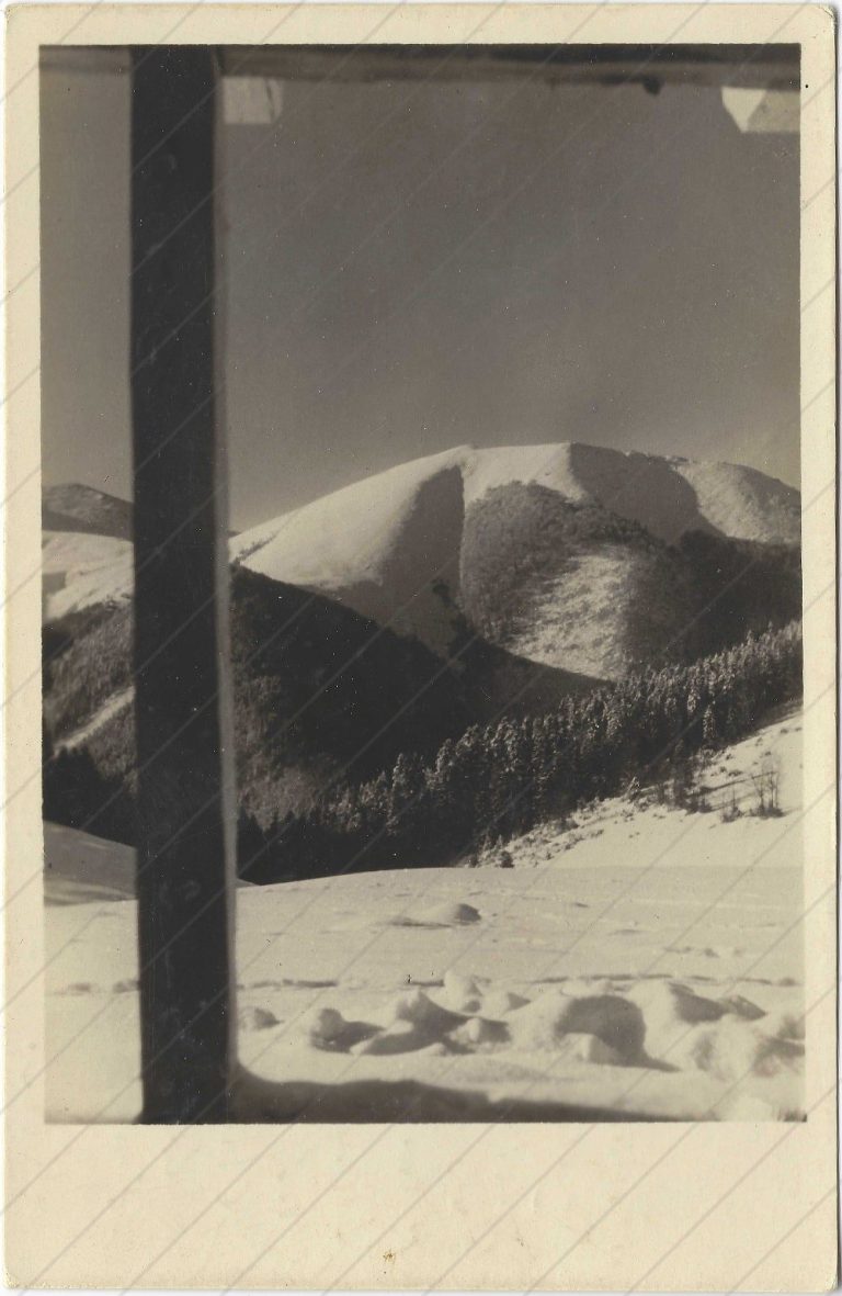 Pohľad z Chaty na Grúni (Čermák, cca 1949)