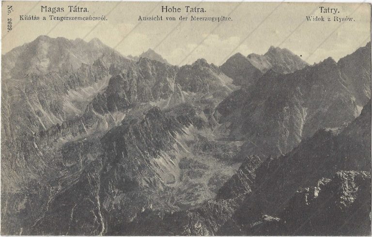 Pohľad z Rysov (1912, Pietschmann)