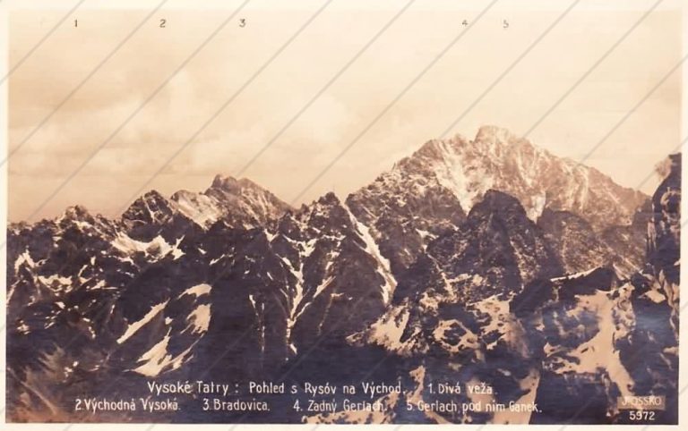 Pohľad z Rysov (1924) – Ossko Ján – Štrbské Pleso