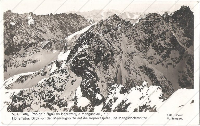Pohľad z Rysov na Mengusovský a Kôprovský (1930-32) – Rossler Roman – Šumperk