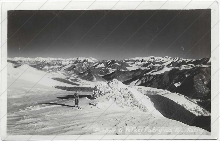 Pohľad z Veľkej Fatry na Vysoké Tatry (1932) – neznámy – a