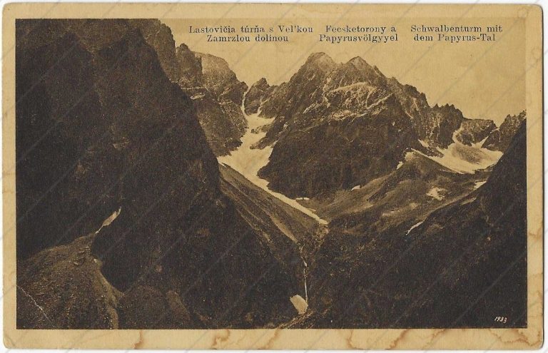 Pyšný štít s Veľkou Zmrzlou dolinou (1923) – Turistik & Alpinismus, Kežmarok