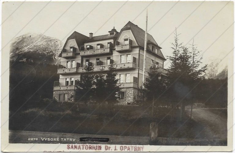 Sanatórium Dr. Opatrný, Horný Smokovec (cca 1930; Lichtig)