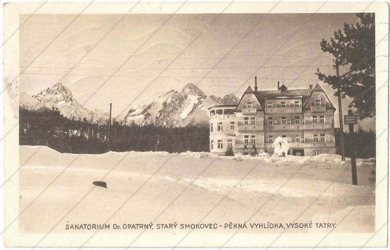 Sanatórium Dr. Opatrný, Starý Smokovec – Pekná vyhliadka (1930) – Foto-Fon Praha