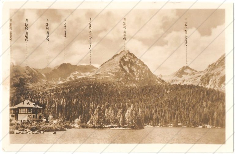 Štrbské pleso (cca 1930) – Kriváň – Bratislava