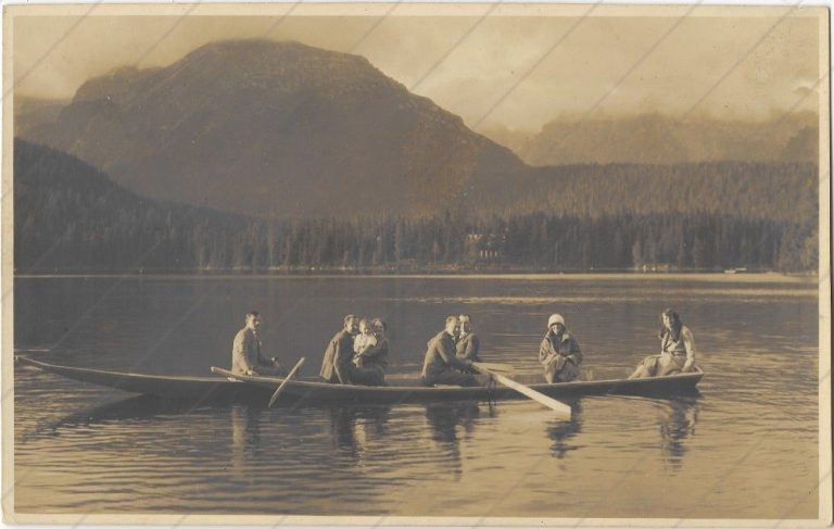 Štrbské pleso na loďke (neznámy rok aj vydavateľ)