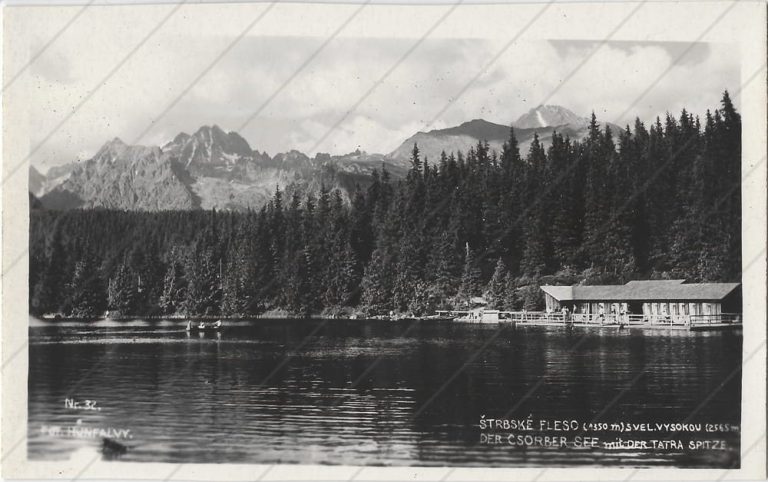 Štrbské pleso, plaváreň (1924-33, Hunfalvy) a