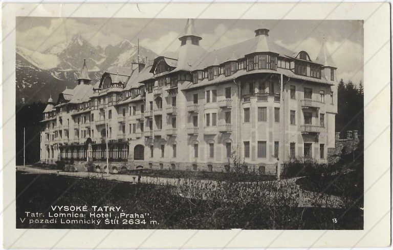 Tatr. Lomnica, Grandhotel (fotofon; 1938)