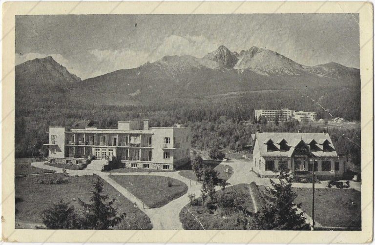 Tatr. Lomnica – Spišský dom a Morava (cca 1940; Václav Sálus)