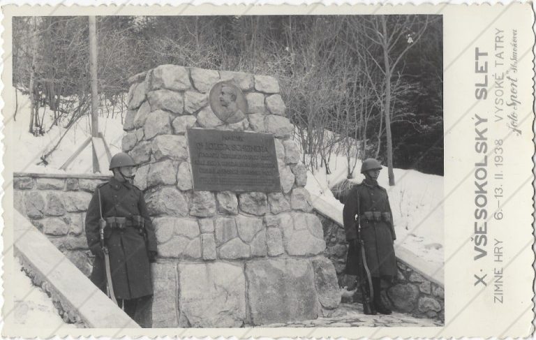 Tatr. Polianka, Scheiner pomník (1938)