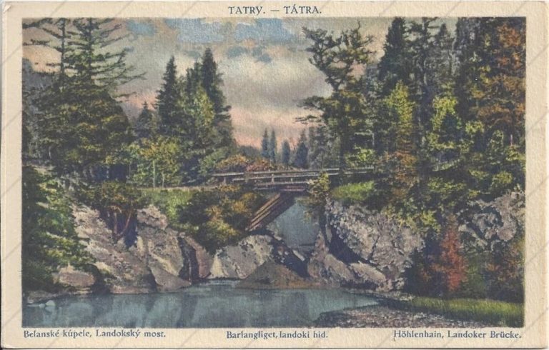 Tatranská Kotlina, most na ceste do Lendaku (1922) – Földeš Samuel – Prešov, Komárno