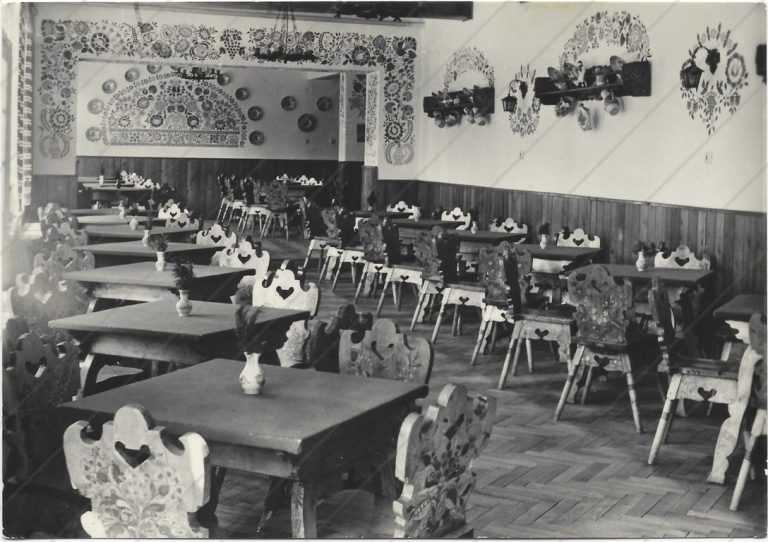 Tatranská Lesná, jedáleň zotavovne ROH Jánošík (1960-70; VPL)